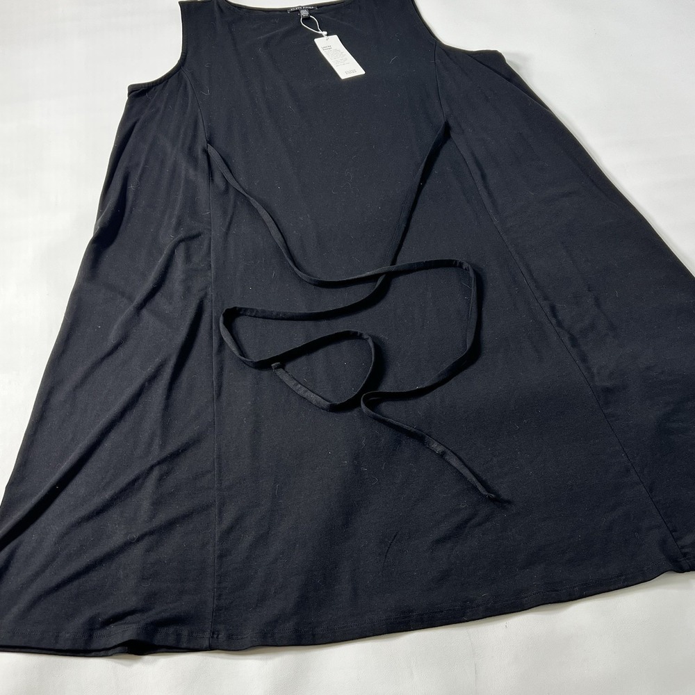 Eileen Fisher Womens Stretch Jersey Knit Round Neck Midi Dress Size XL- NWT